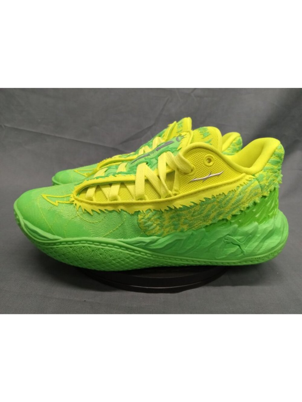 Puma LaMelo Ball MB.05 'Flourish' Sneaker Green Yellow Boys Size 4.5 NEW IN BOX! - Picture 5 of 12